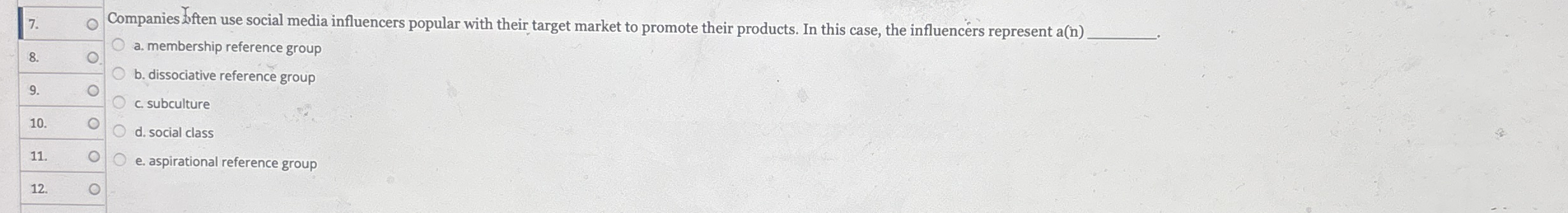 O Companies ten use social media influencers