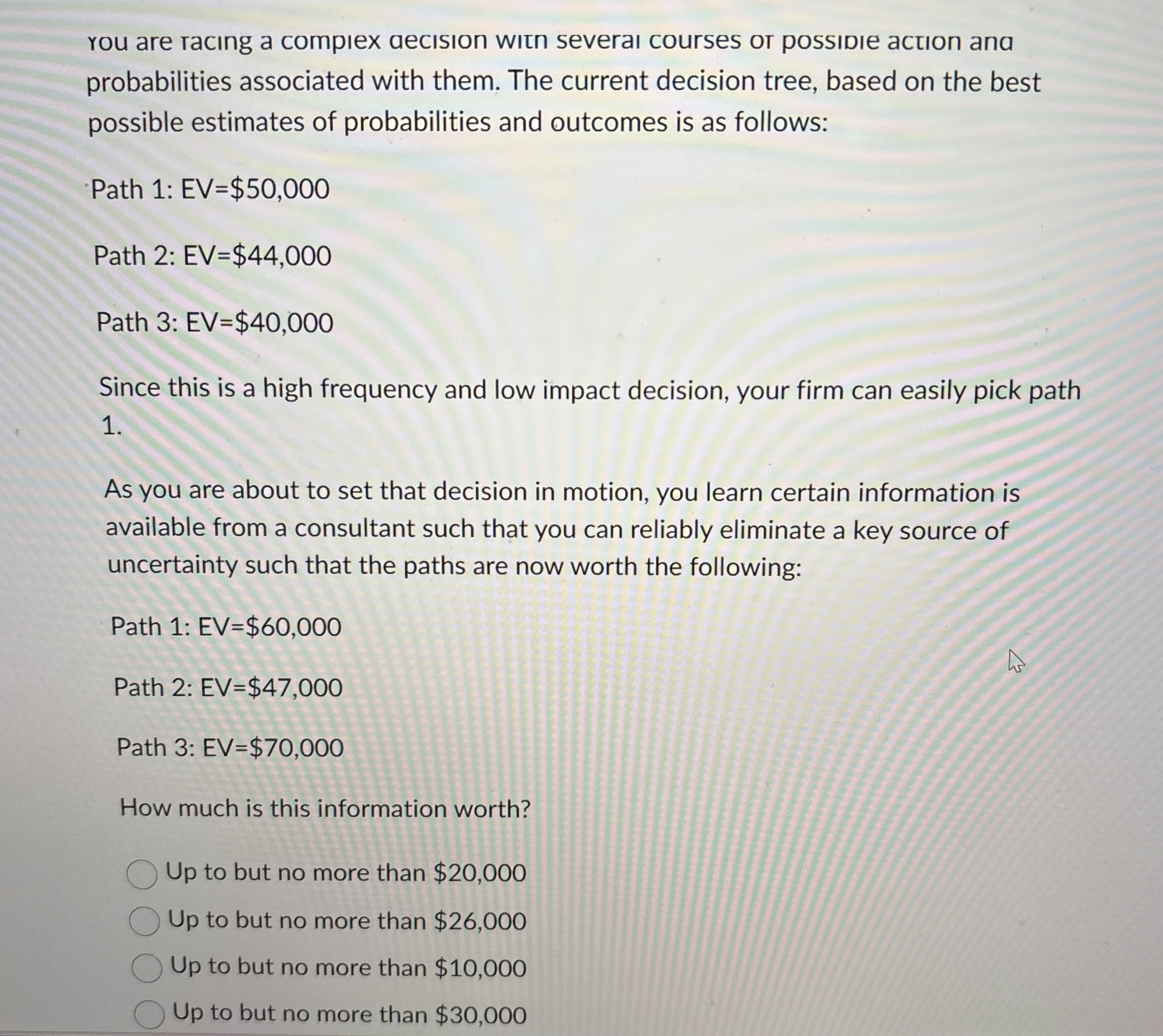 you are rac ng a compiex aecision witn severai