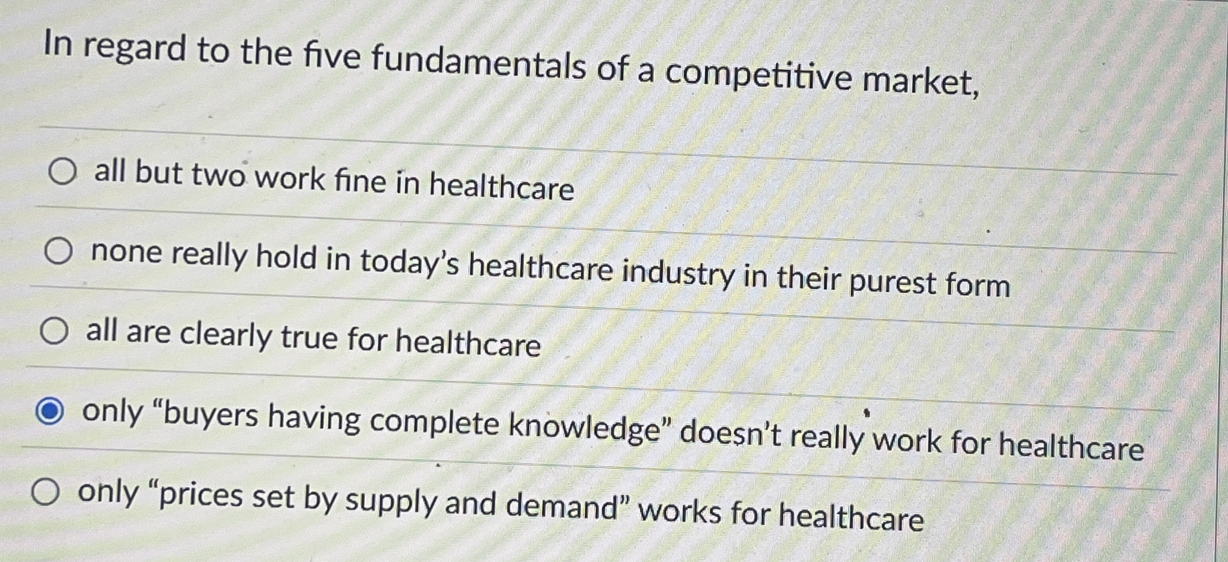 In regard to the five fundamentals of a