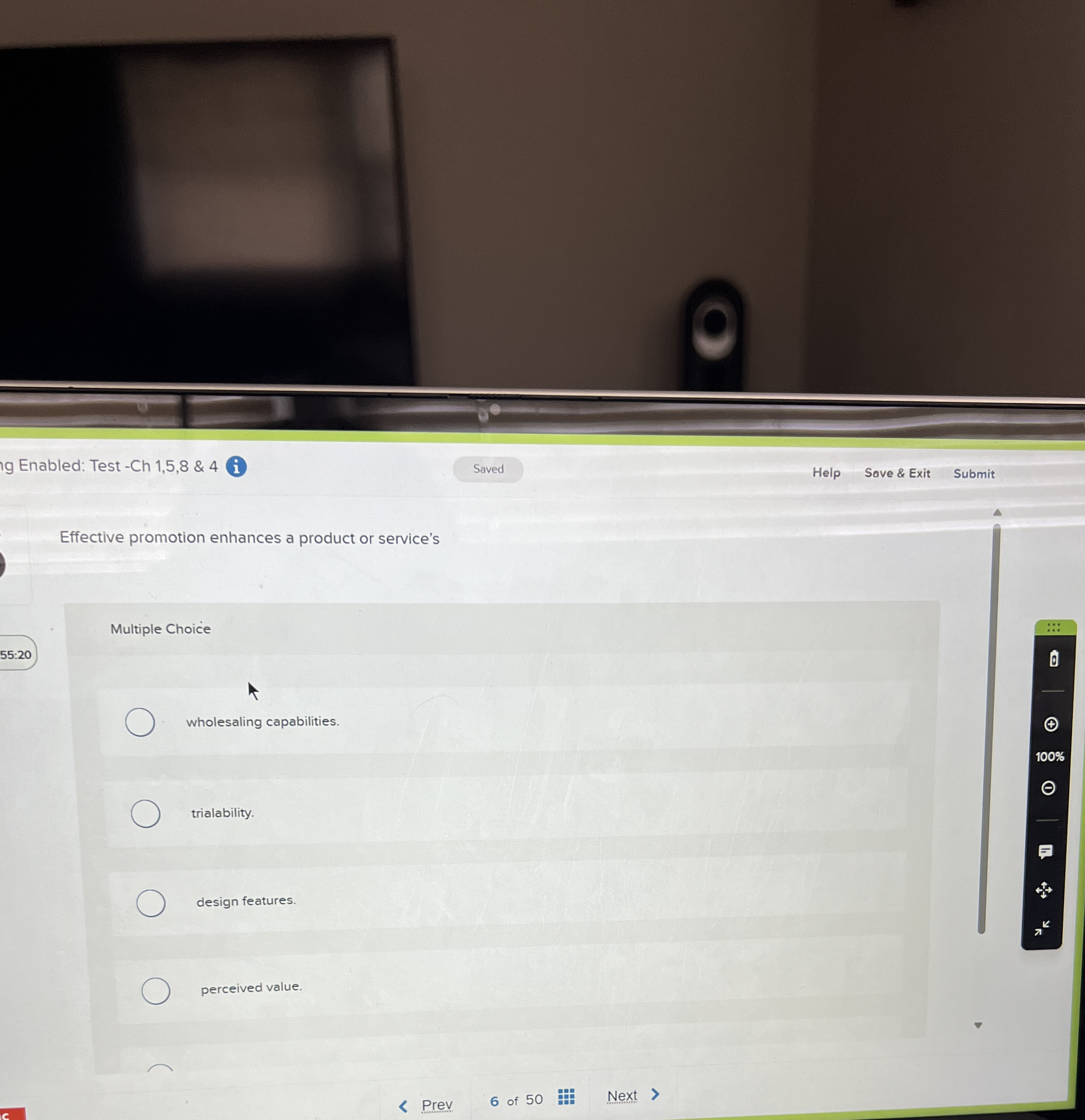 g Enabled: Test - Ch 1 , 5 , 8 & 4 ( i ) Help