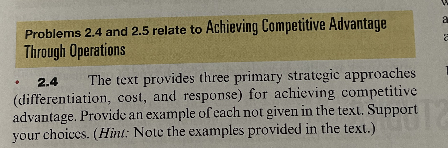 Problems 2 . 4 and 2 . 5 relate to Achieving