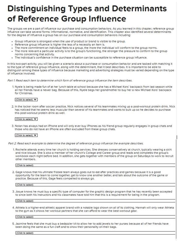 In this two - part activity you will be given a