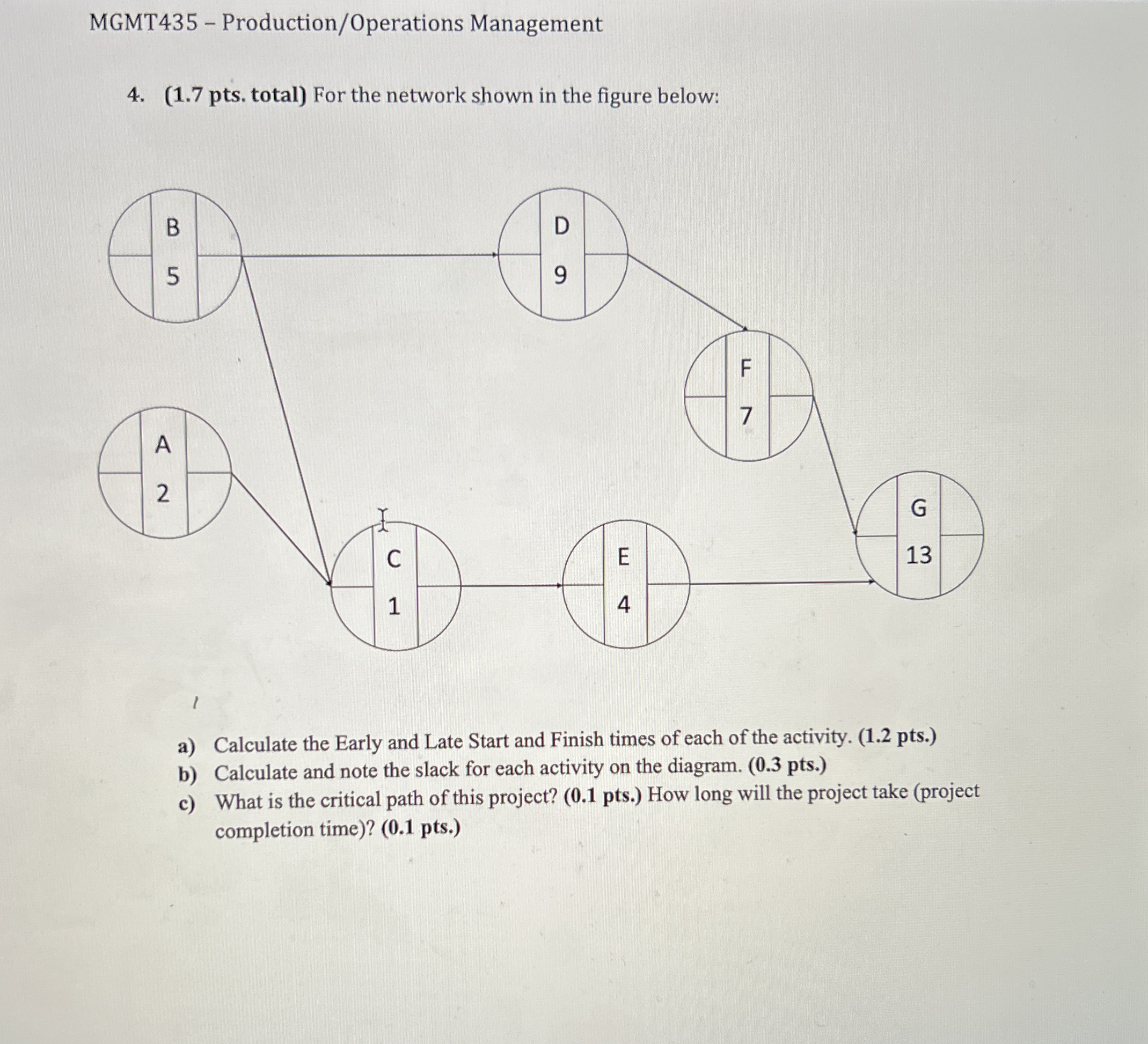 MGMT 4 3 5 - Production / Operations Management 4