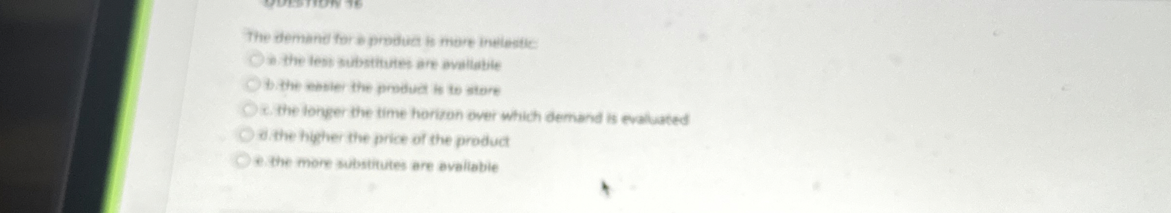 The demane for s product is more inelestle: 3 the