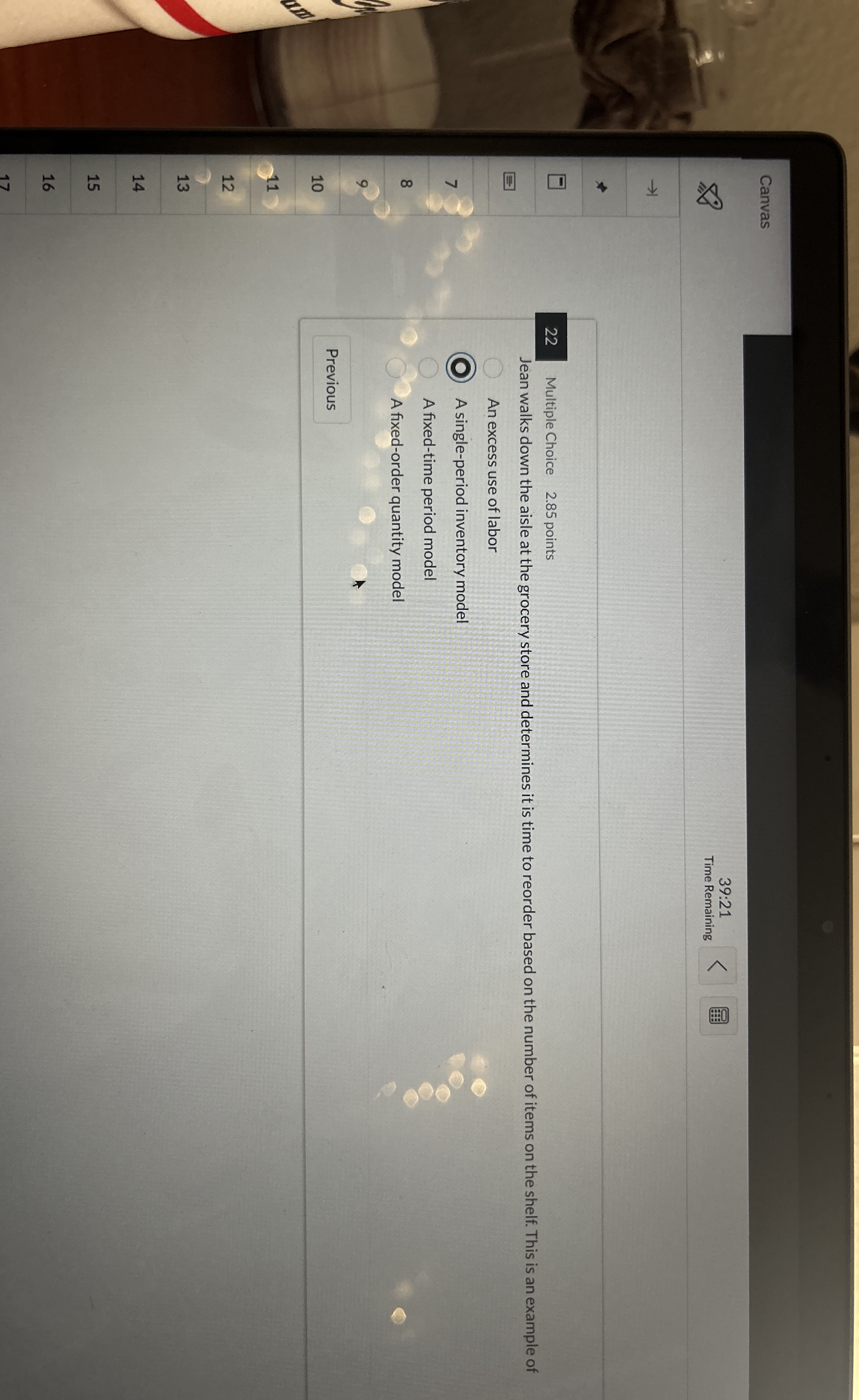 3 9 : 2 1 Time Remaining 2 2 Multiple Choice 2 .