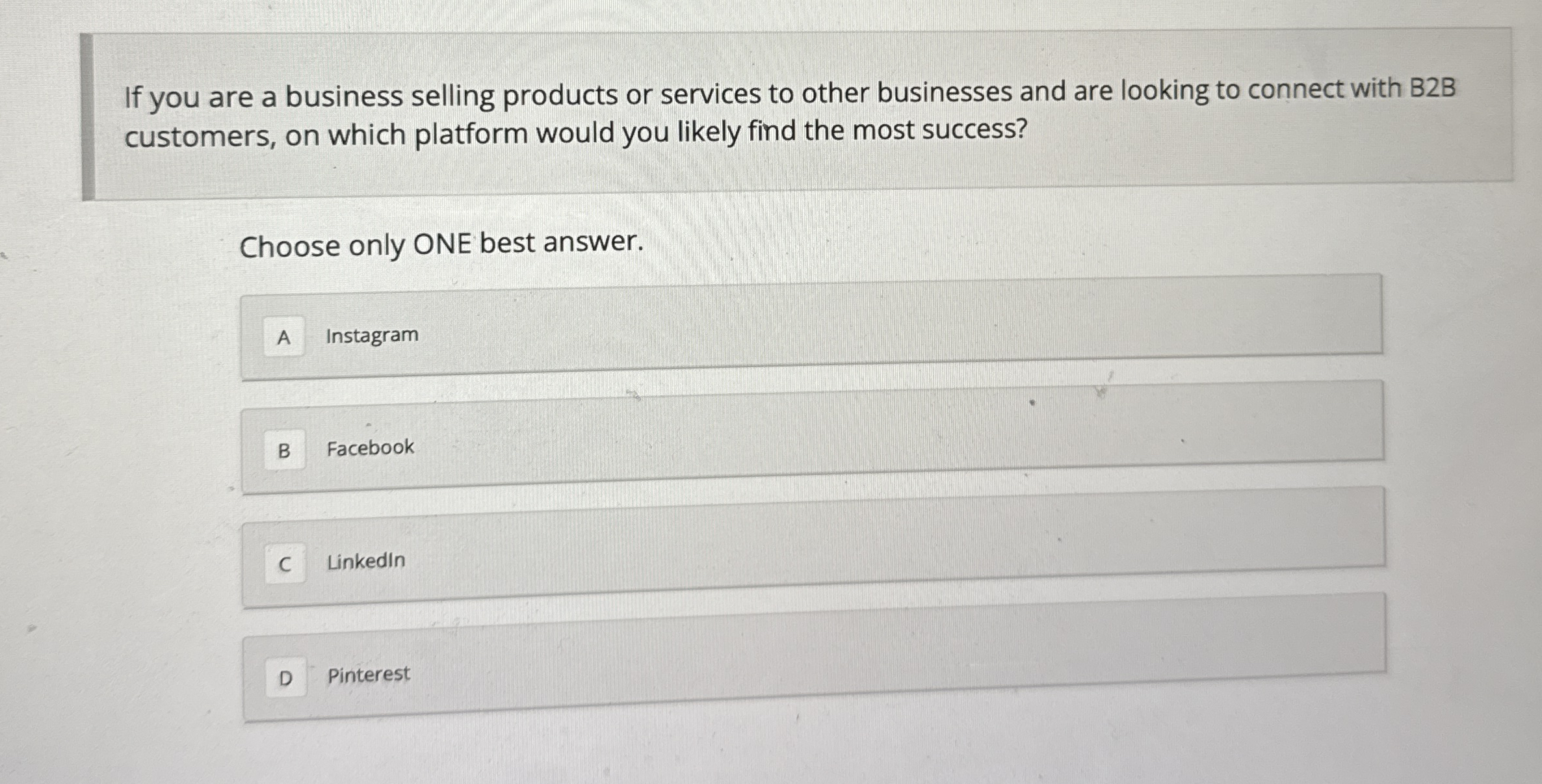 If you are a business selling products or