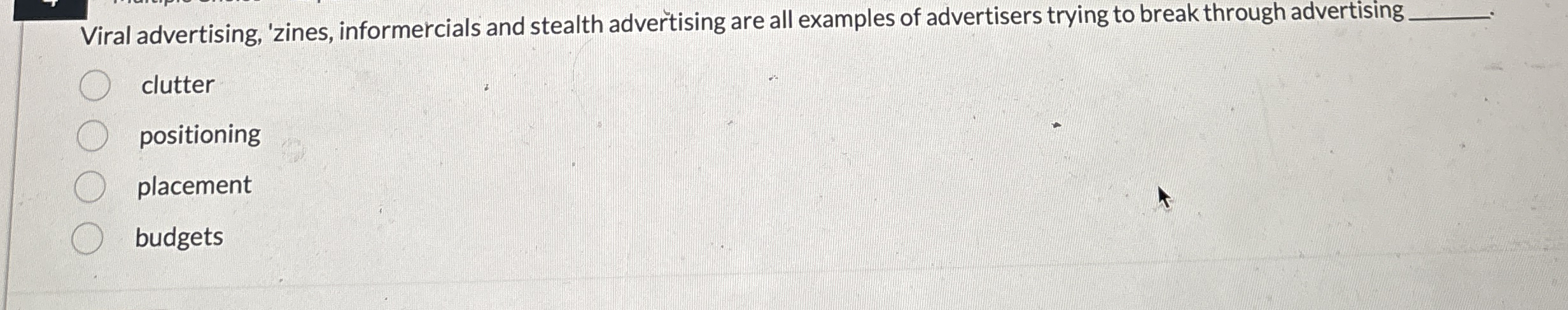 Viral advertising, 'zines, informercials and