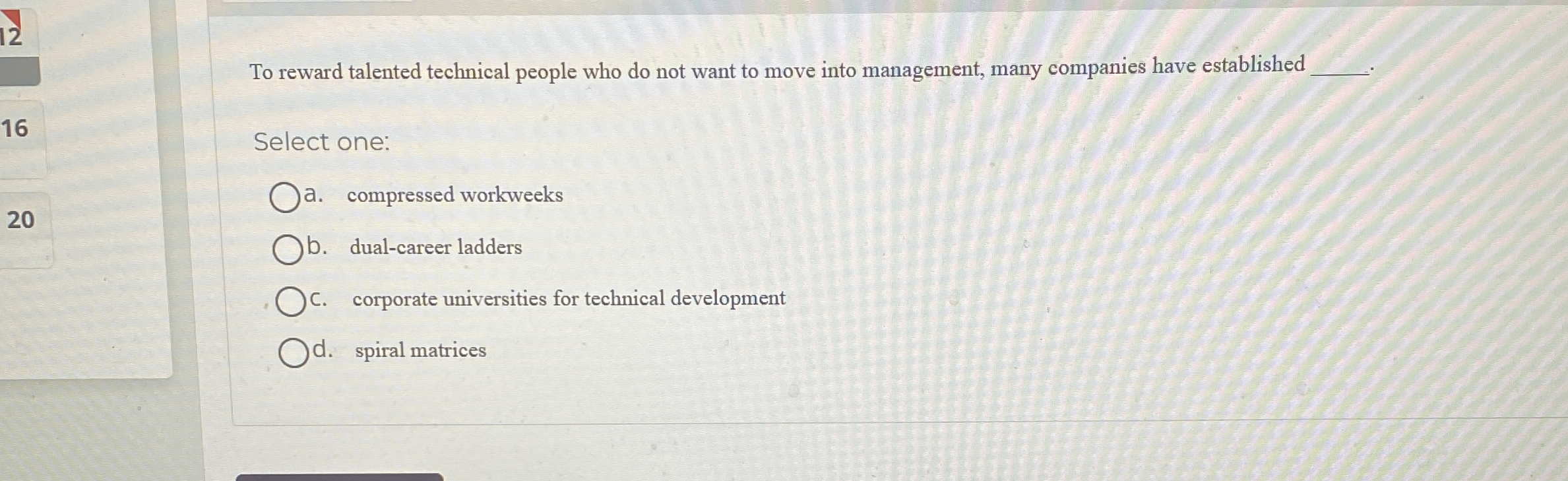 To reward talented technical people who do not