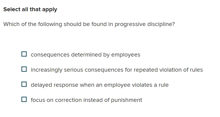 Select all that apply Which of the following