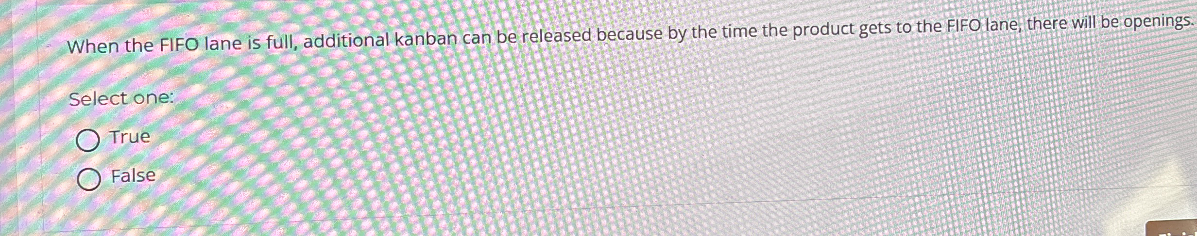 When the FIFO lane is full, additional kanban can