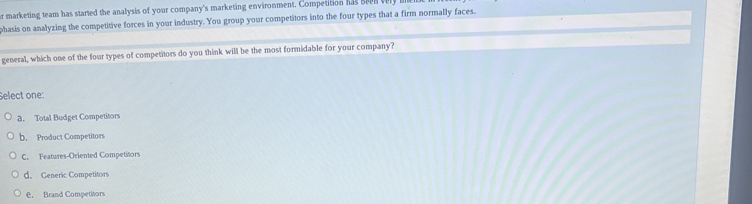 ir marketing team has started the analysis of