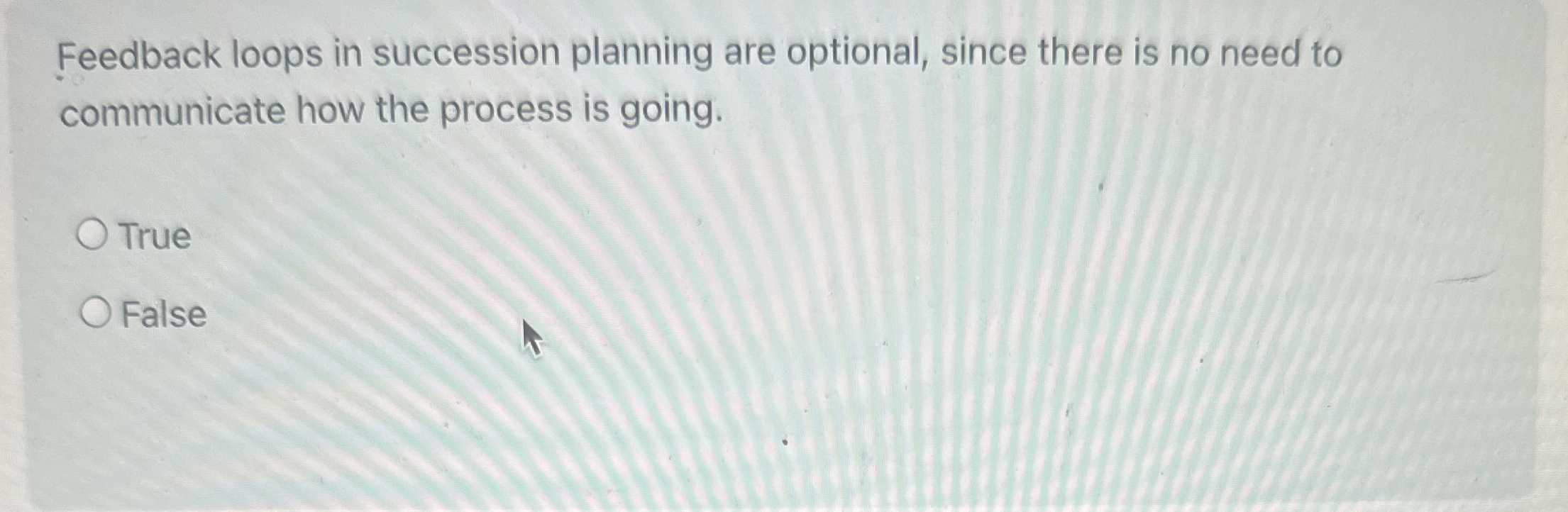 Feedback loops in succession planning are