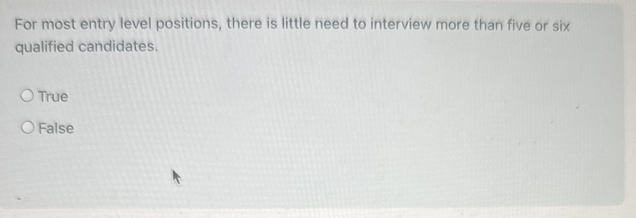 For most entry level positions, there is little
