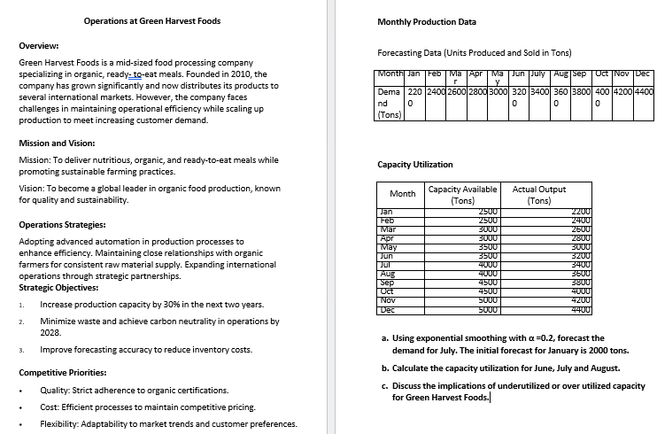 a . Using exponential smoothing with = 0 . 2 ,
