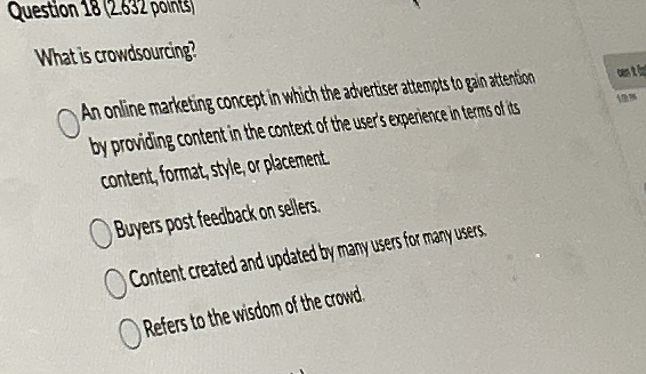 Question 1 8 ( 2 . 6 3 2 polis ) What is