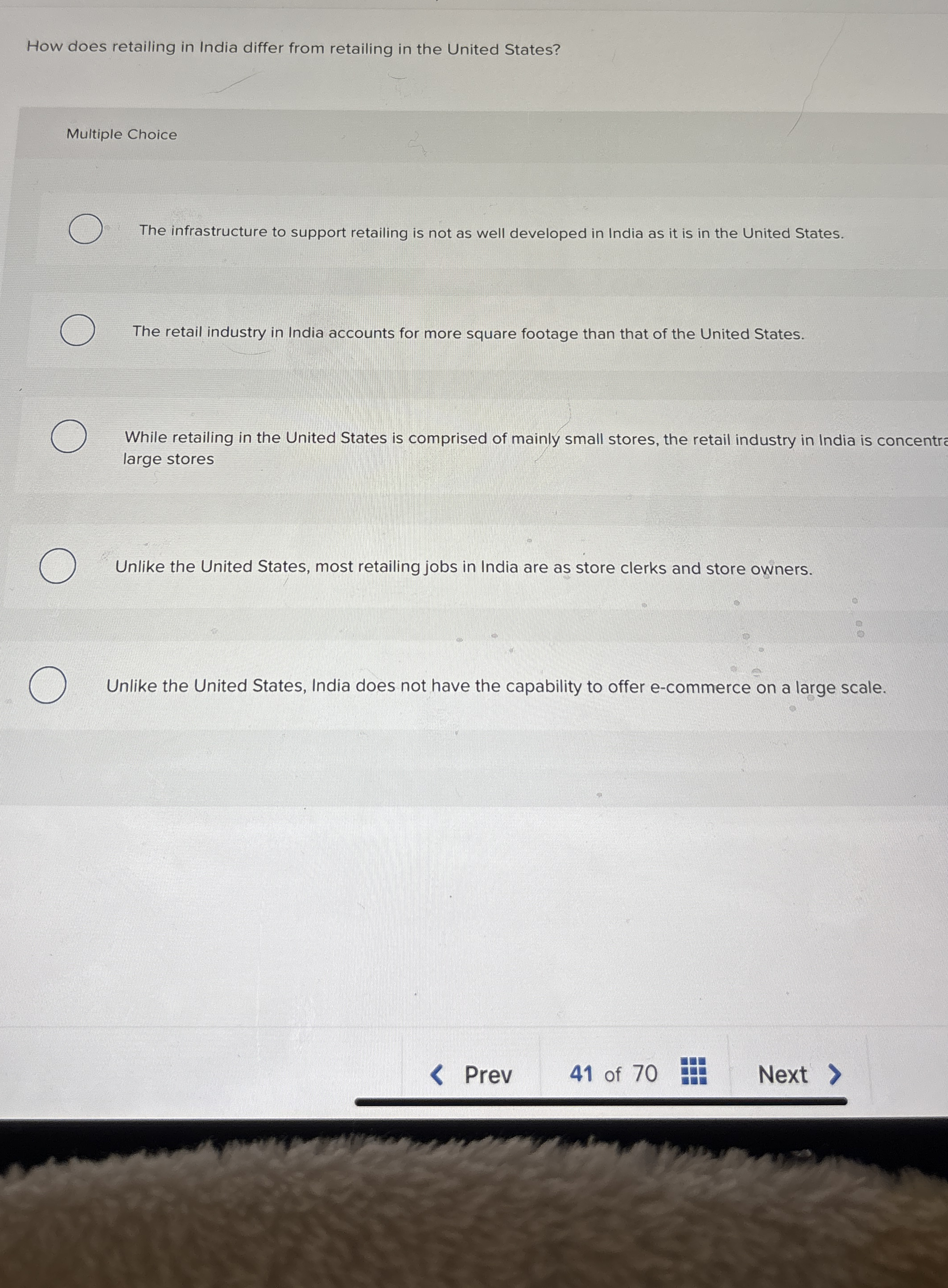 How does retailing in India differ from retailing