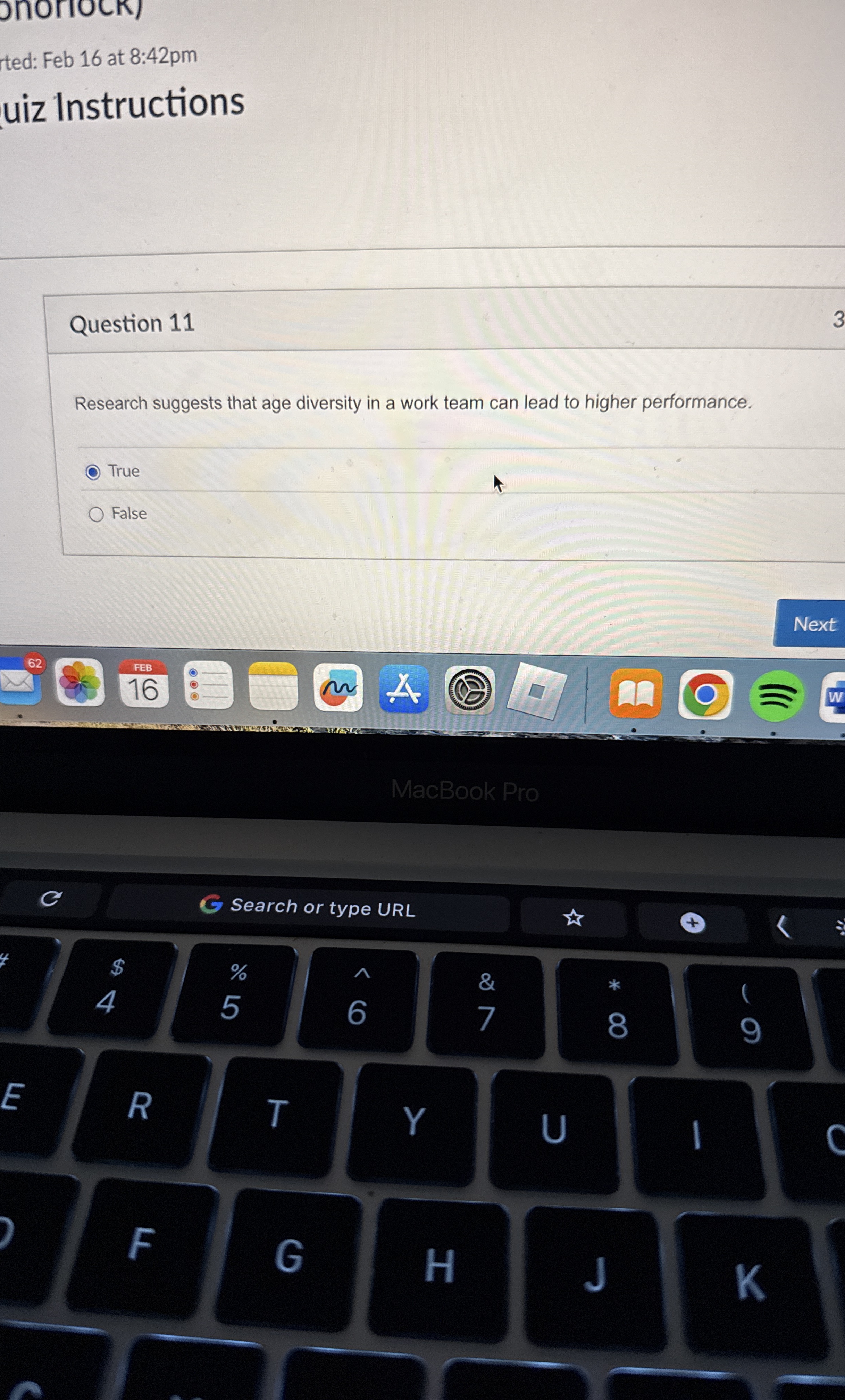 ted: Feb 1 6 at 8 : 4 2 pm uiz Instructions