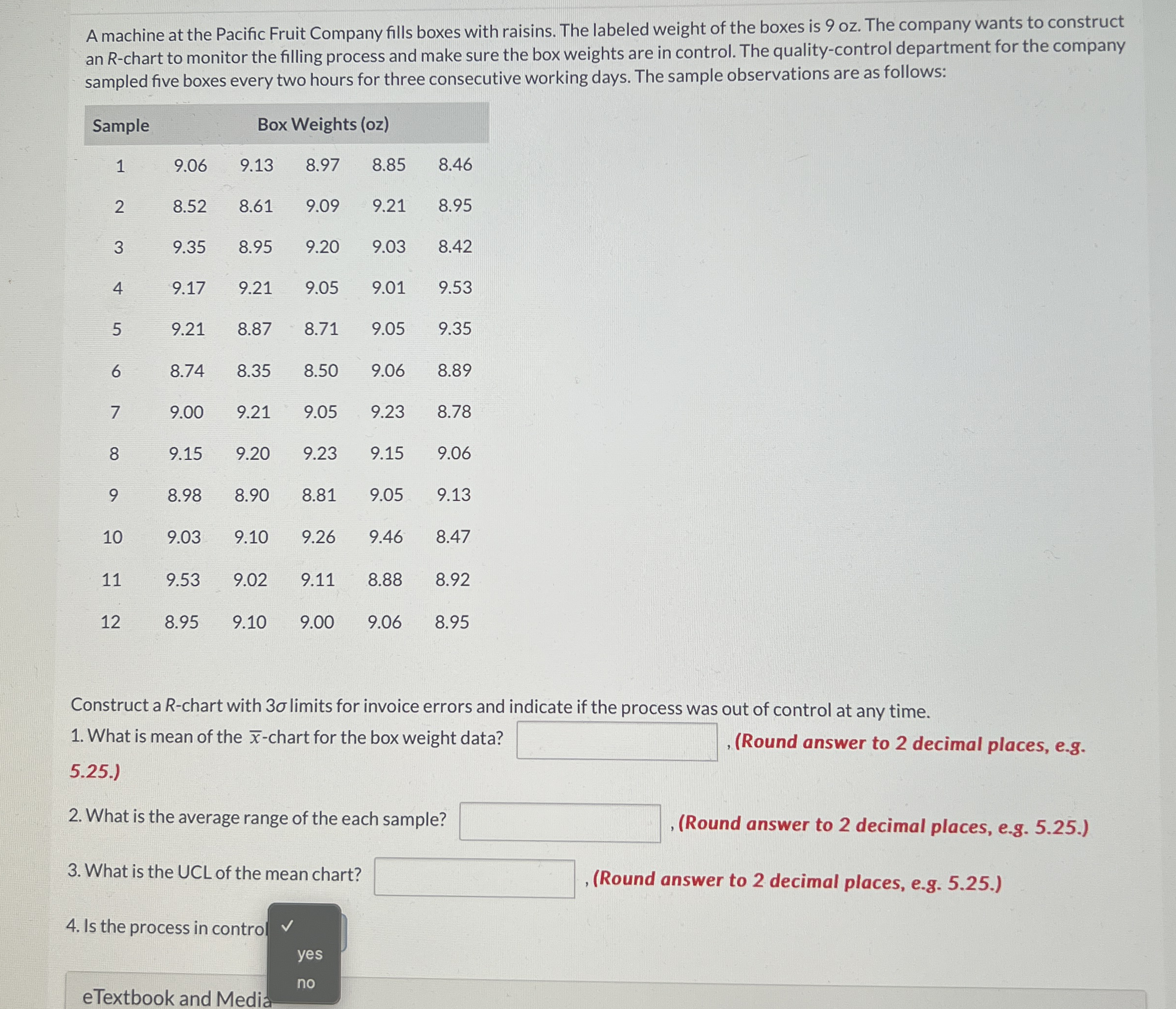 A machine at the Pacific Fruit Company fills