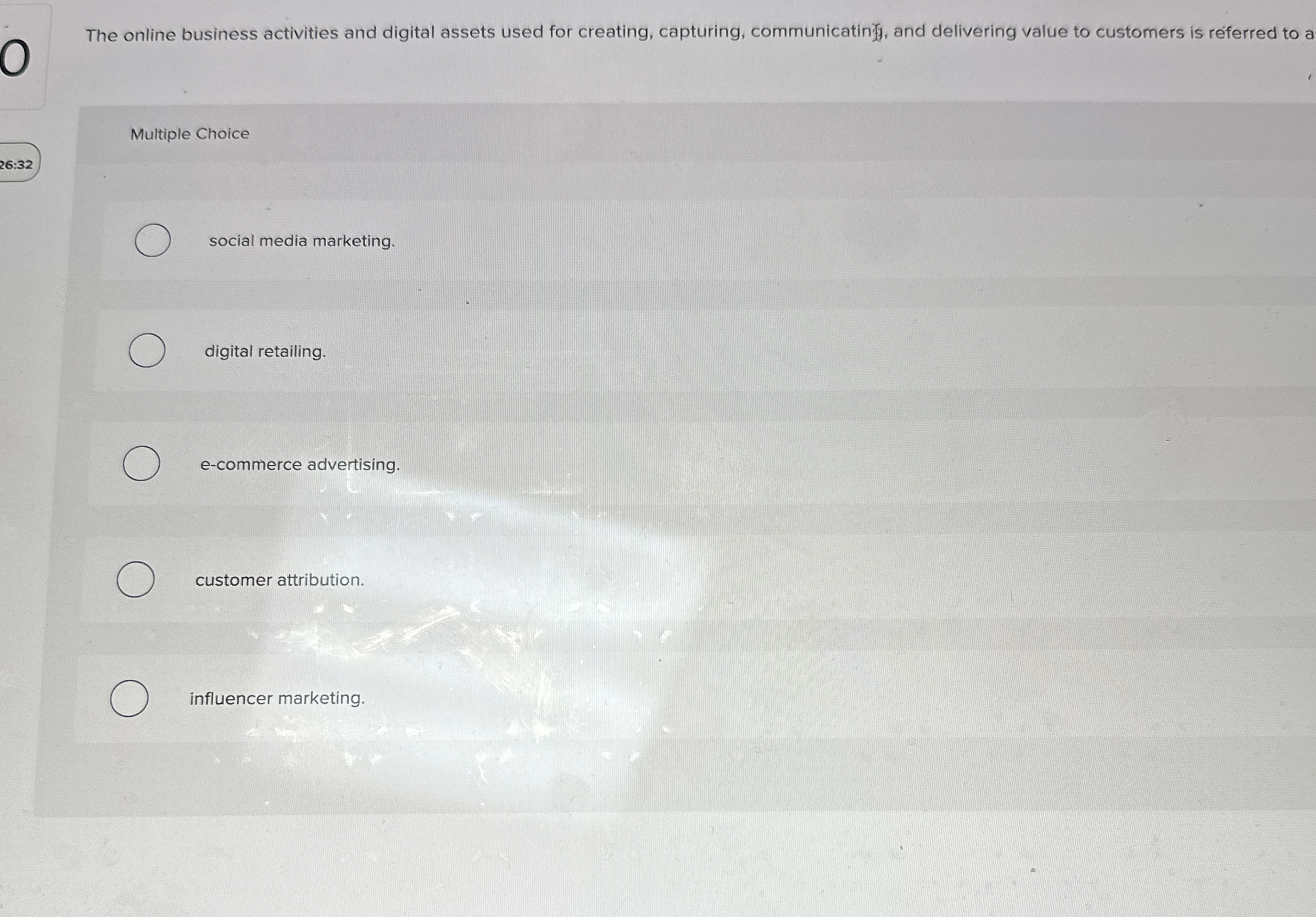 The online business activities and digital assets