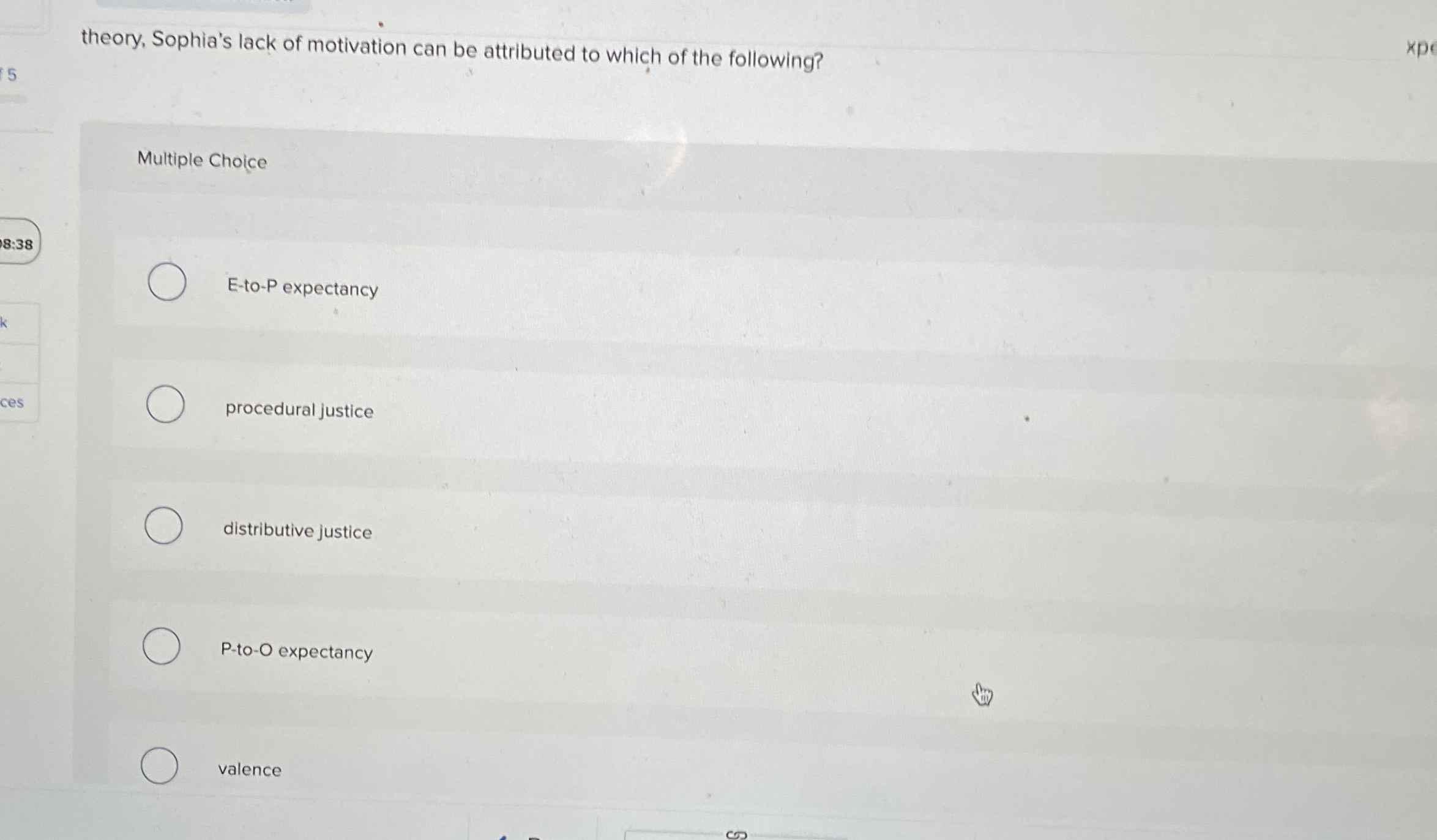 theory, Sophia's lack of motivation can be