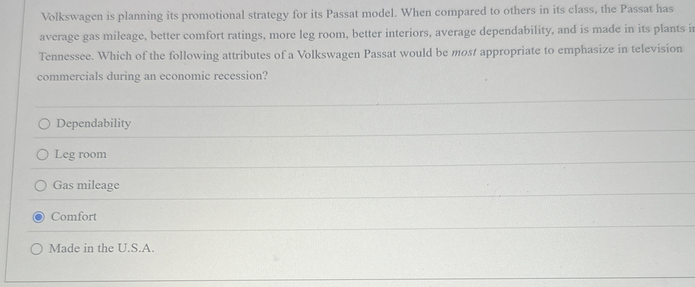 Volkswagen is planning its promotional strategy