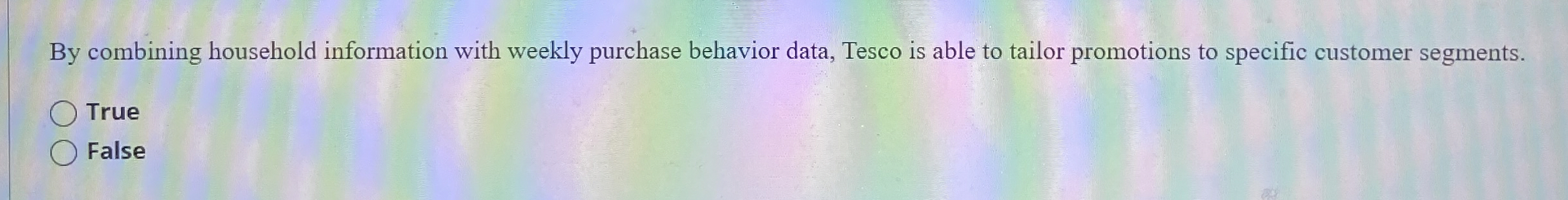 By combining household information with weekly