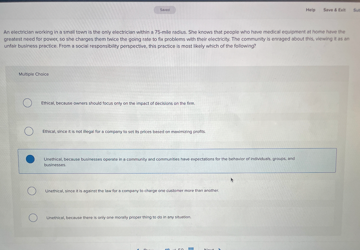 Help Save 8 Exit An electrician working in a