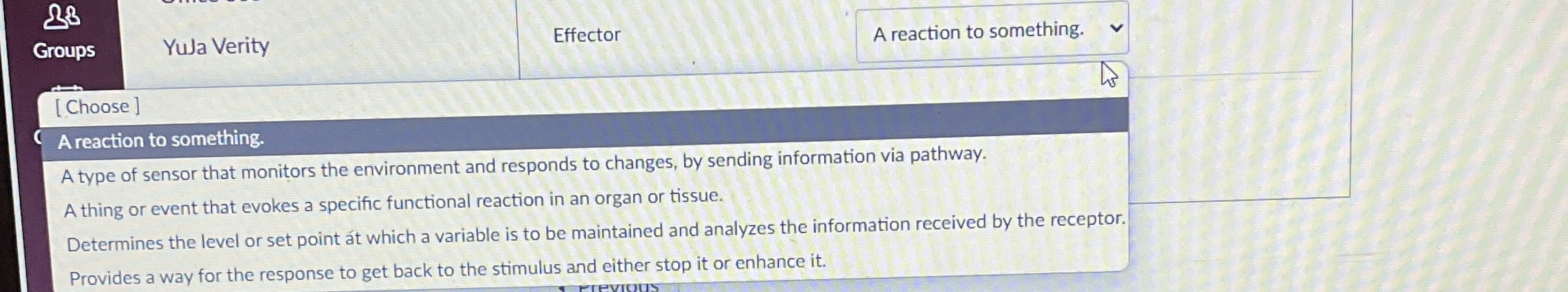 Groups YuJa Verity Effector A reaction to