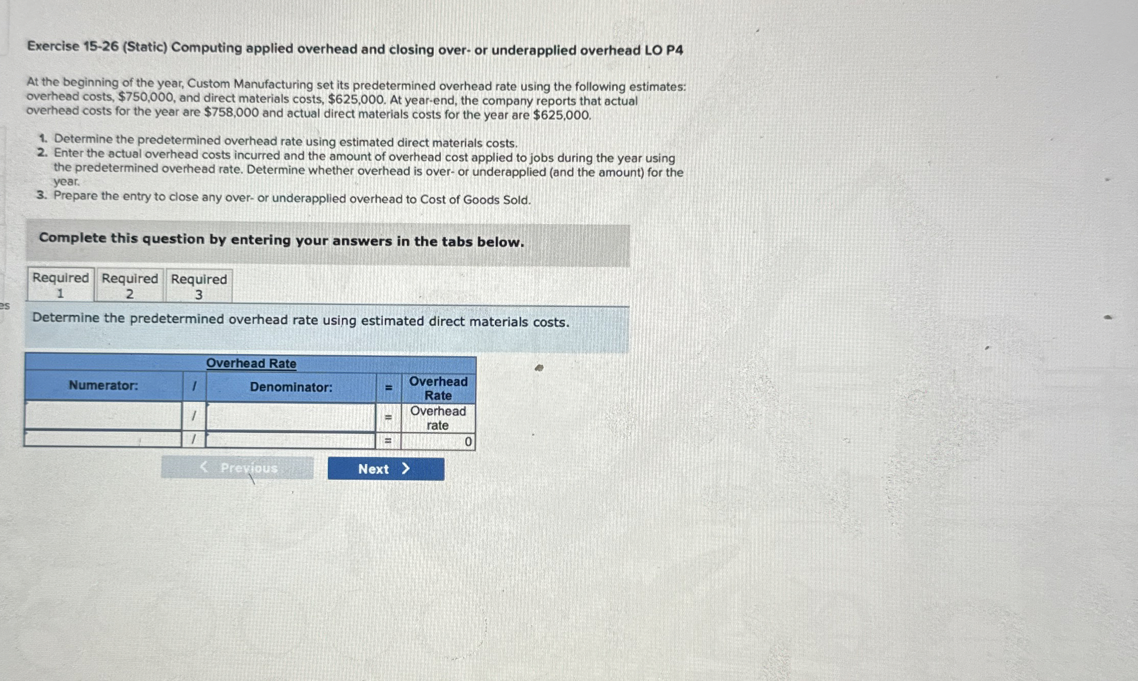 Exercise 1 5 - 2 6 ( Static ) Computing applied