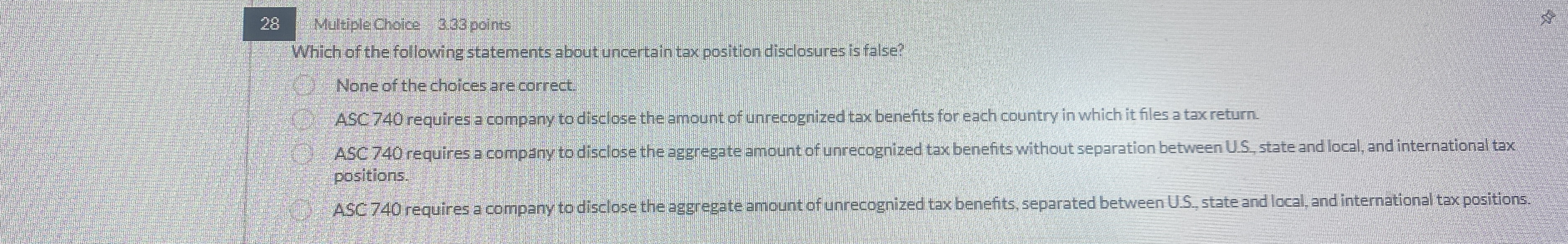 2 8 Multiple Choice 3 . 3 3 points Which of the