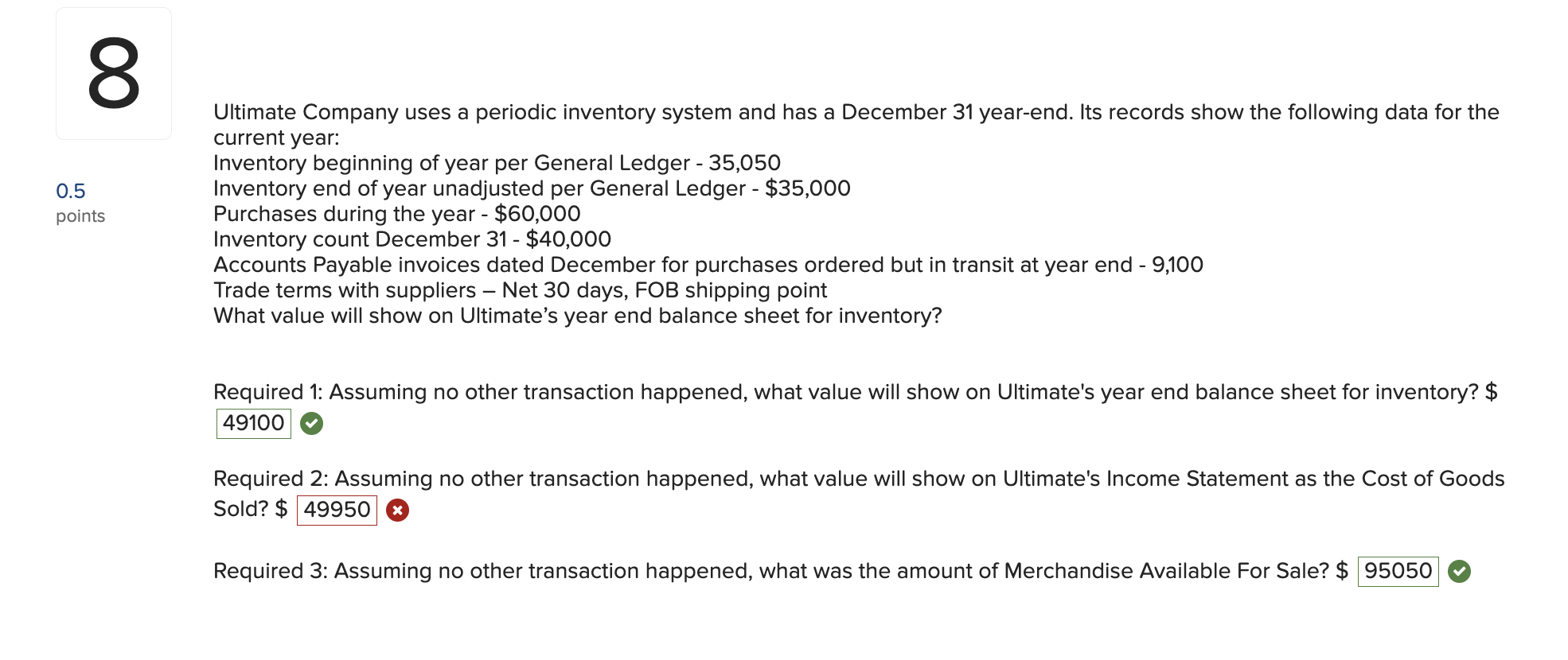 answer/correct the wrong questions below (has a