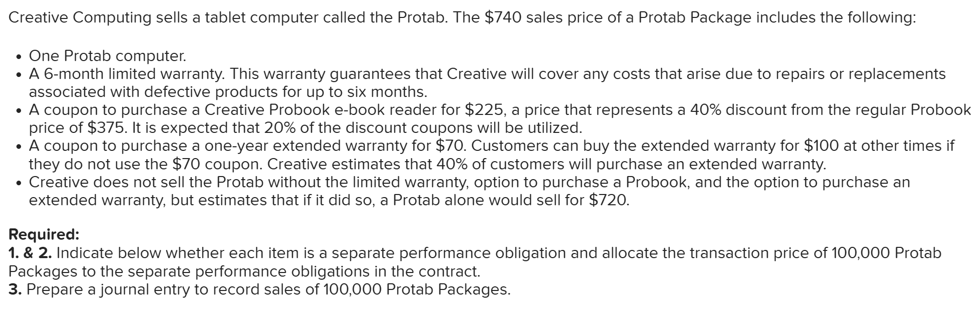 Req 1 and 2 Req 3 Indicate below whether each