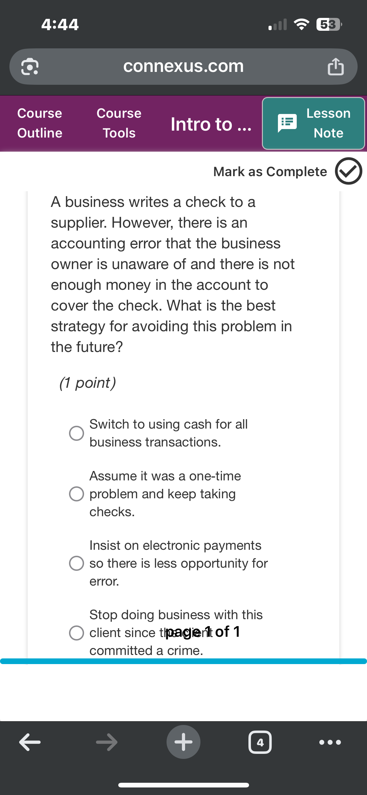 connexus.com Course ie Lesson Intro to ... Tools