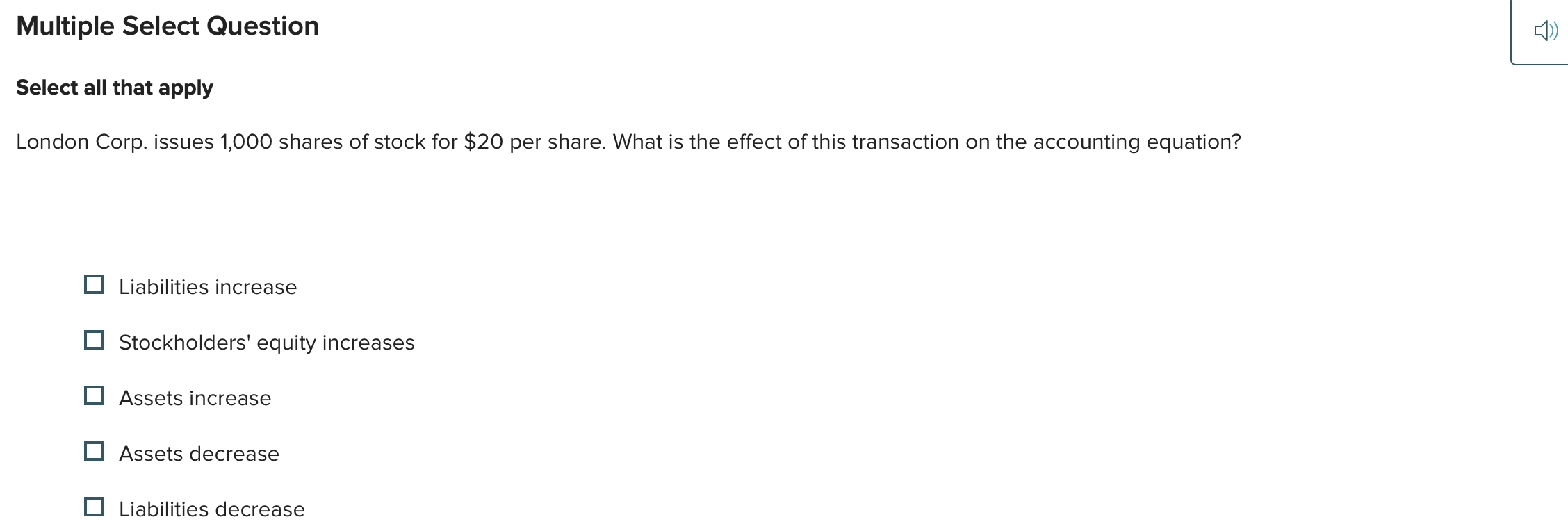 answer this Multiple Select Question Select all