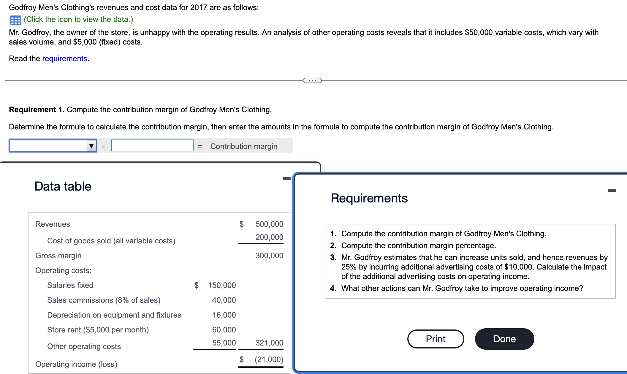Determine the formula to calculate the