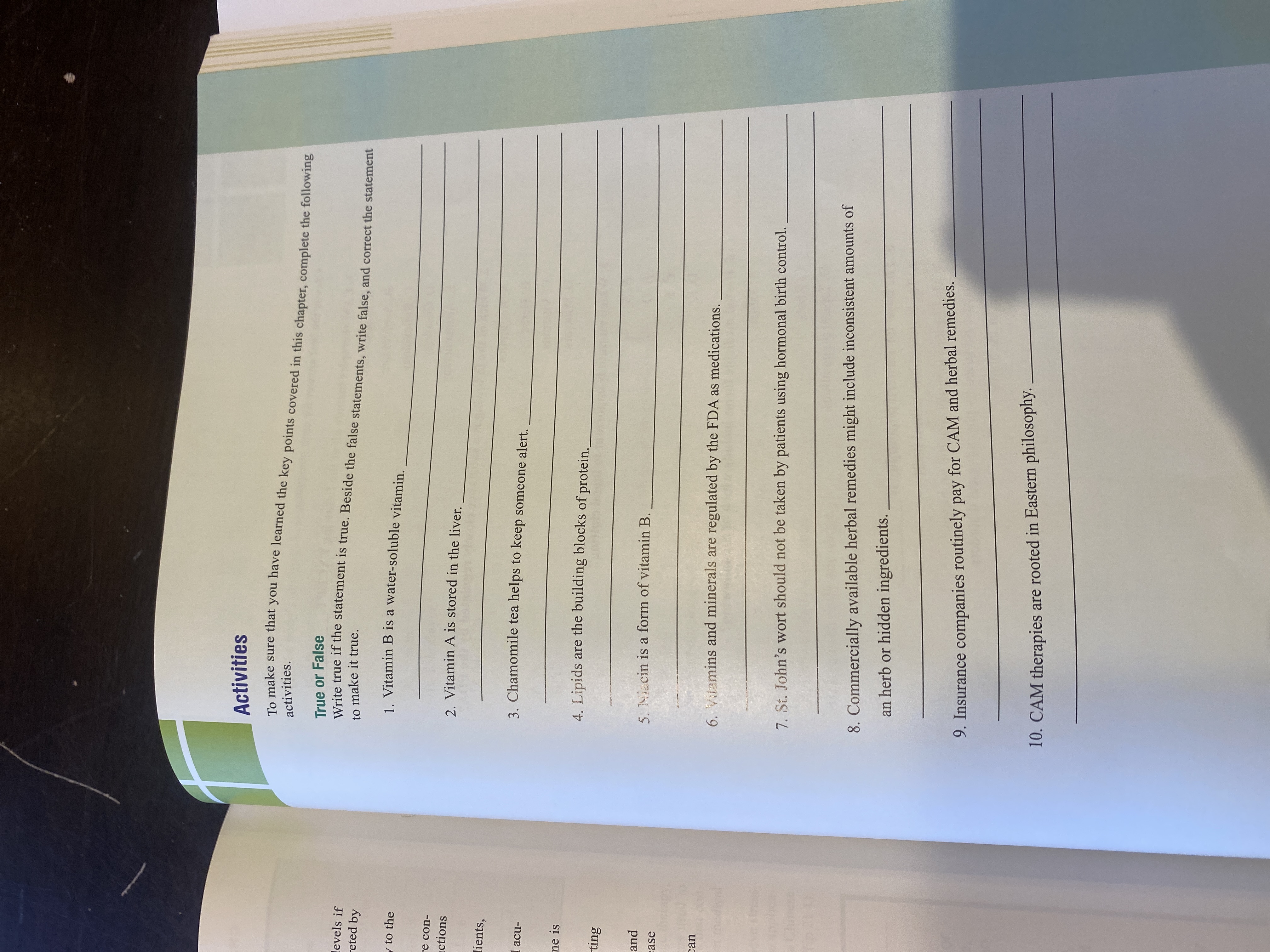 Answer this please Activities activities. To make