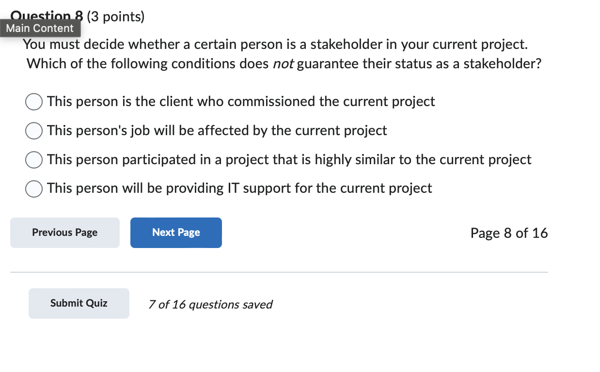 answer this an Main Content You must decide