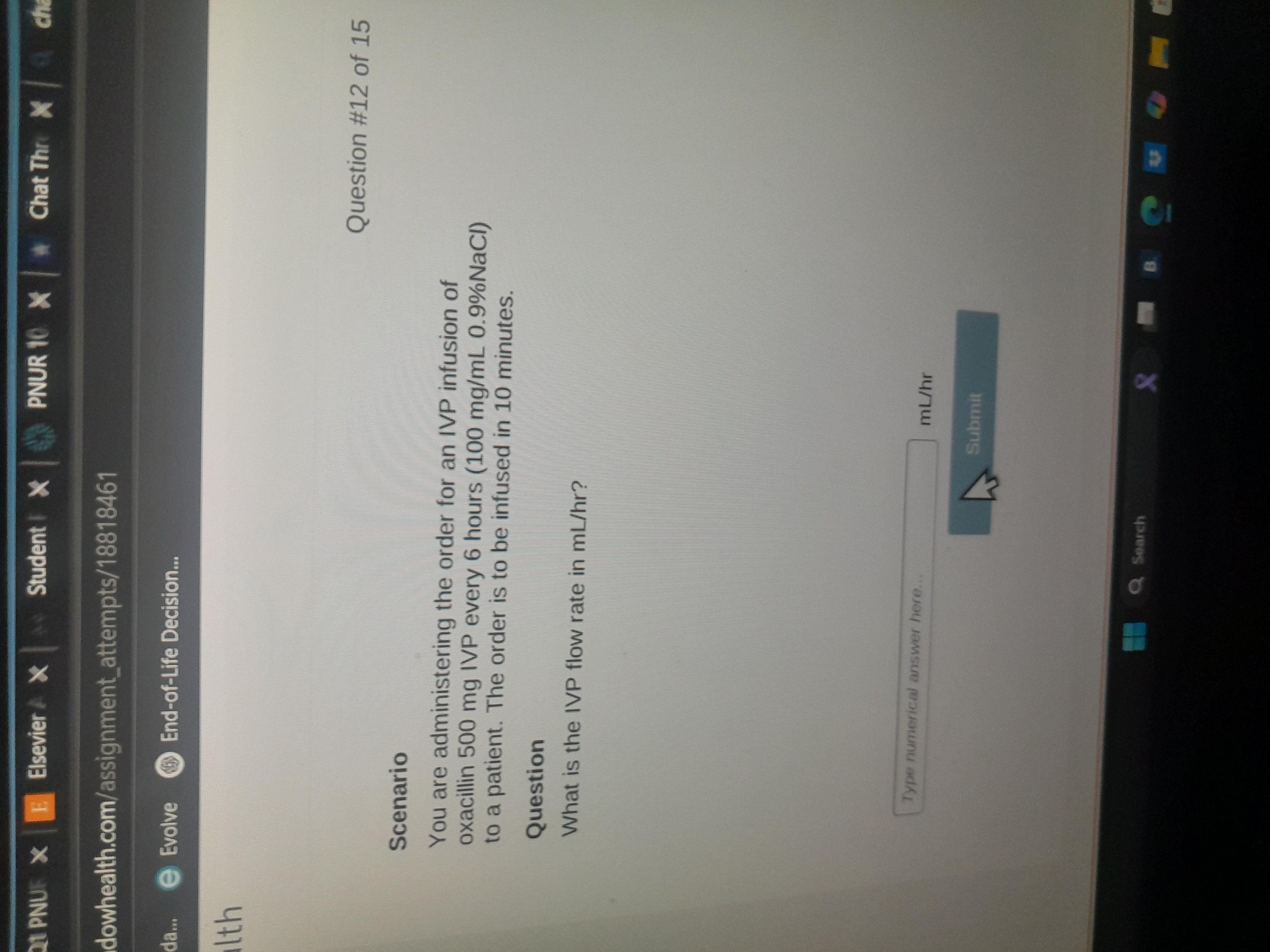 A 21 PNUE X E Elsevier / X Student / X PNUR 10 X