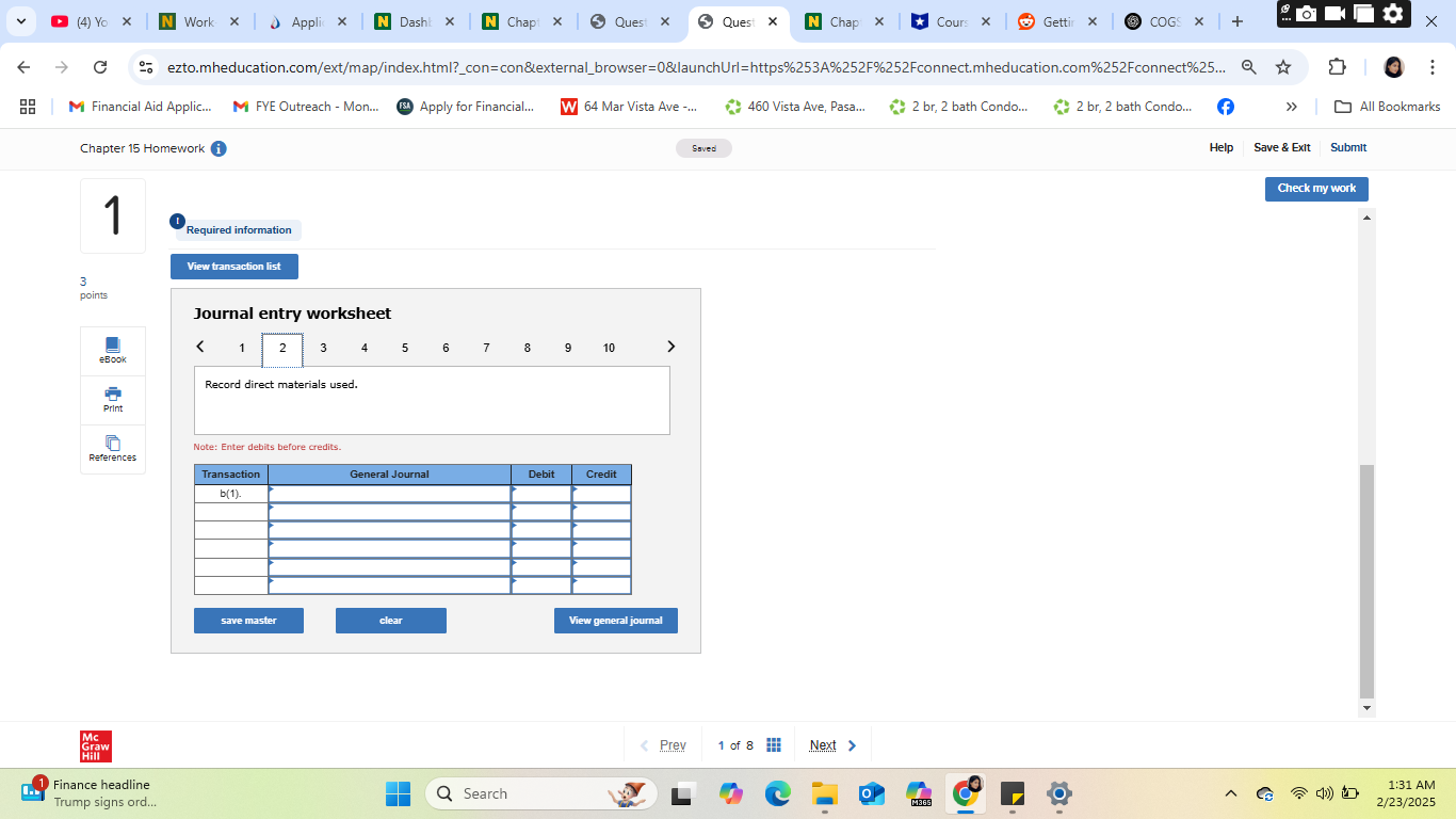 Please solve the following: (4) Yo X N Work X |