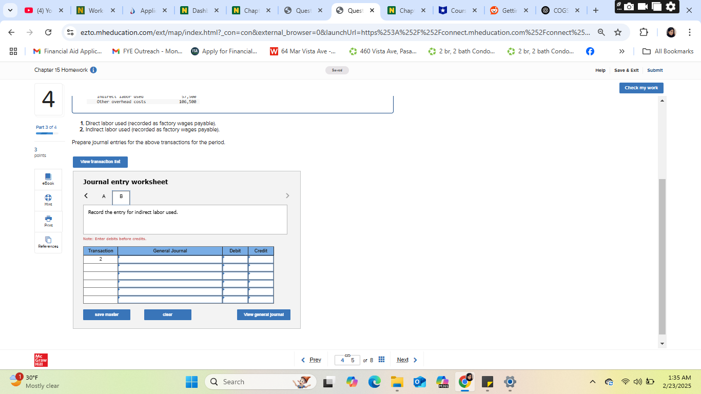 Please solve the following: (4) Yo X N Work X |
