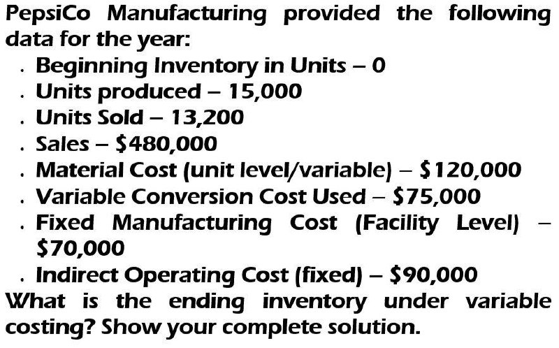 I need help solving this general accounting