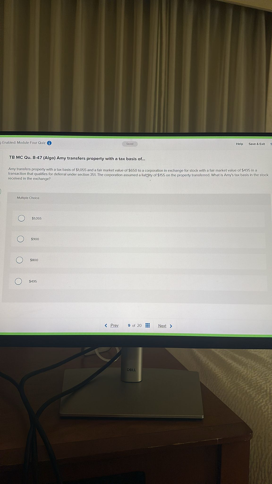 3 Enabled: Module Four Quiz @ Saved Help