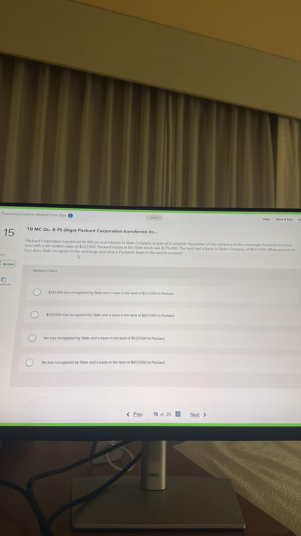 Proctoring Enabled: Module Four Quiz Soved Save &