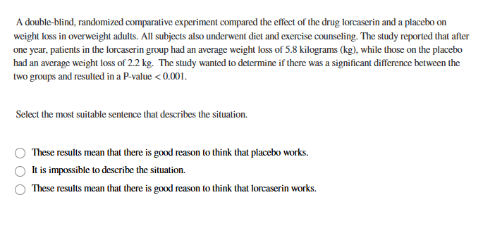 What is the correct option? A double-blind,