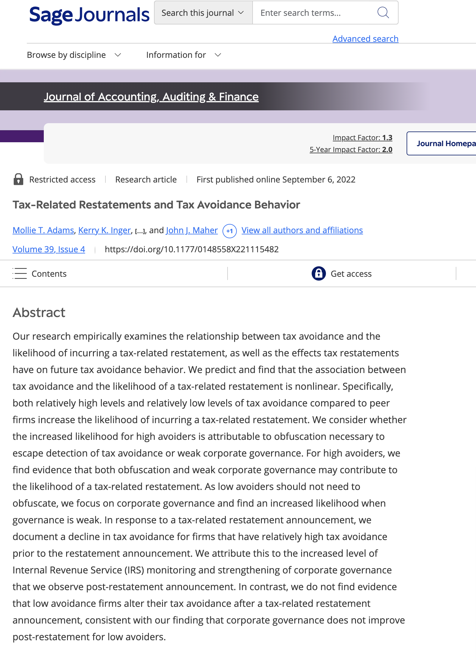 examine three of the most recent issues available