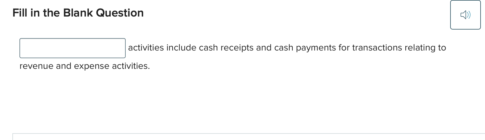 answer this Fill in the Blank Question activities