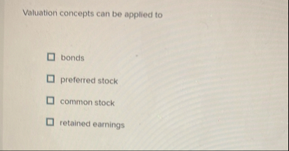 Valuation concepts can be applied to bonds