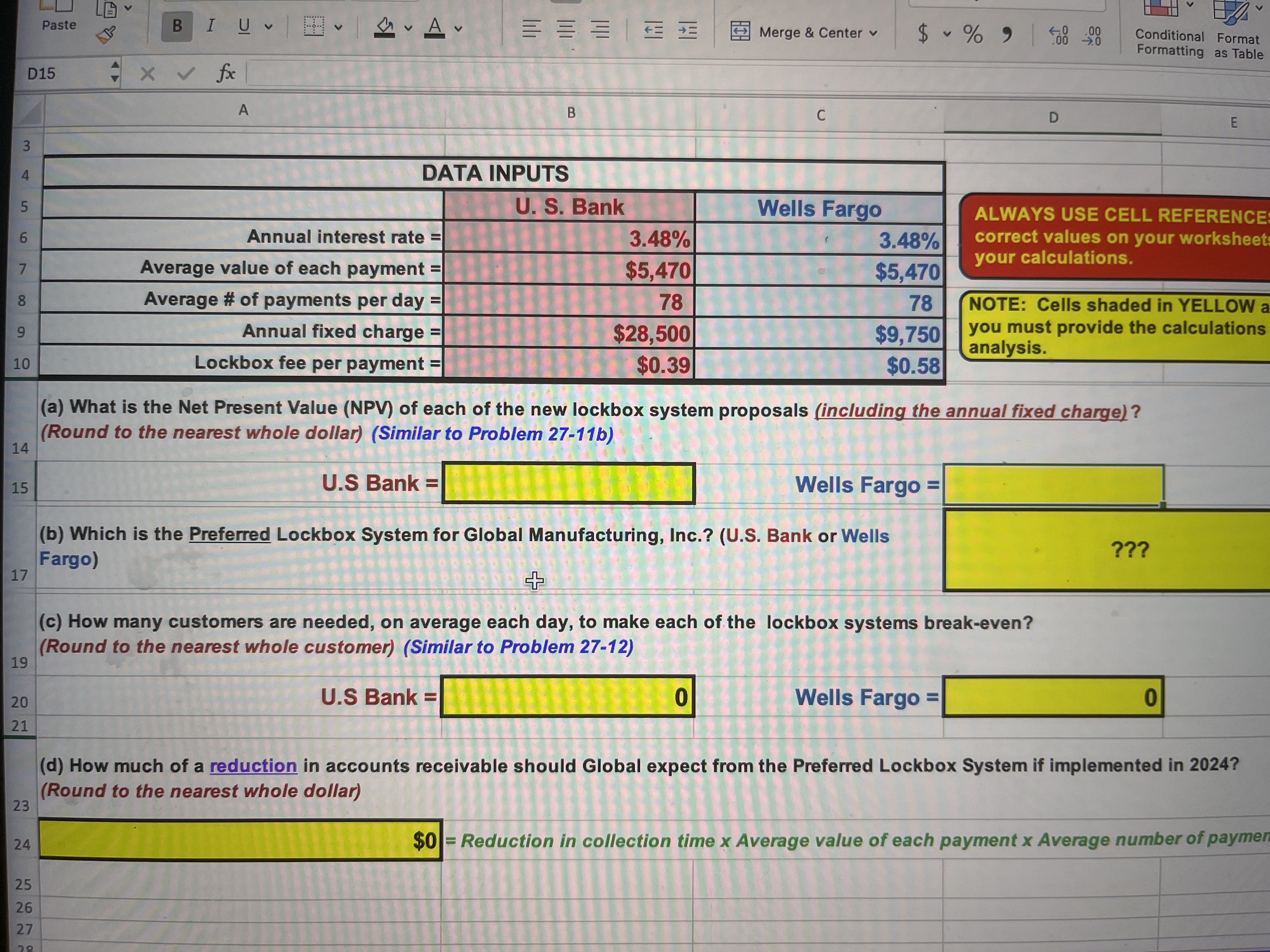 Merge \ & Center \ ( \ checkmark \ ) D 1 5 \ ( f