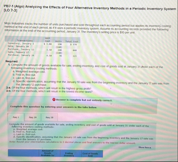 P 4 7 - 1 ( Algo ) Anslyzing the Effects of Four