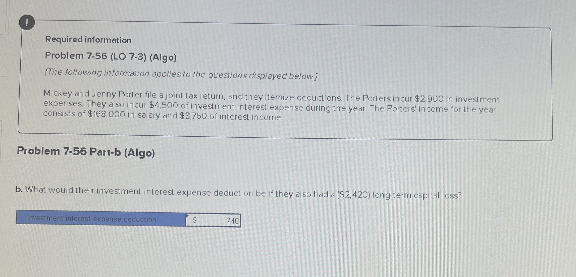 ! Required information Problem 7 - 5 6 ( LO 7 - 3